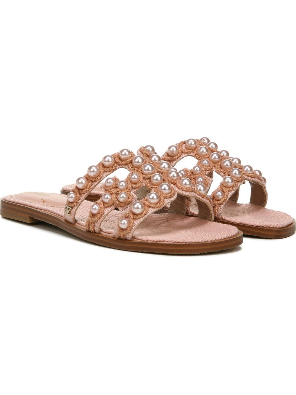 Sam Edelman Bay Imitation Pearl Cutout Slides/ size 7